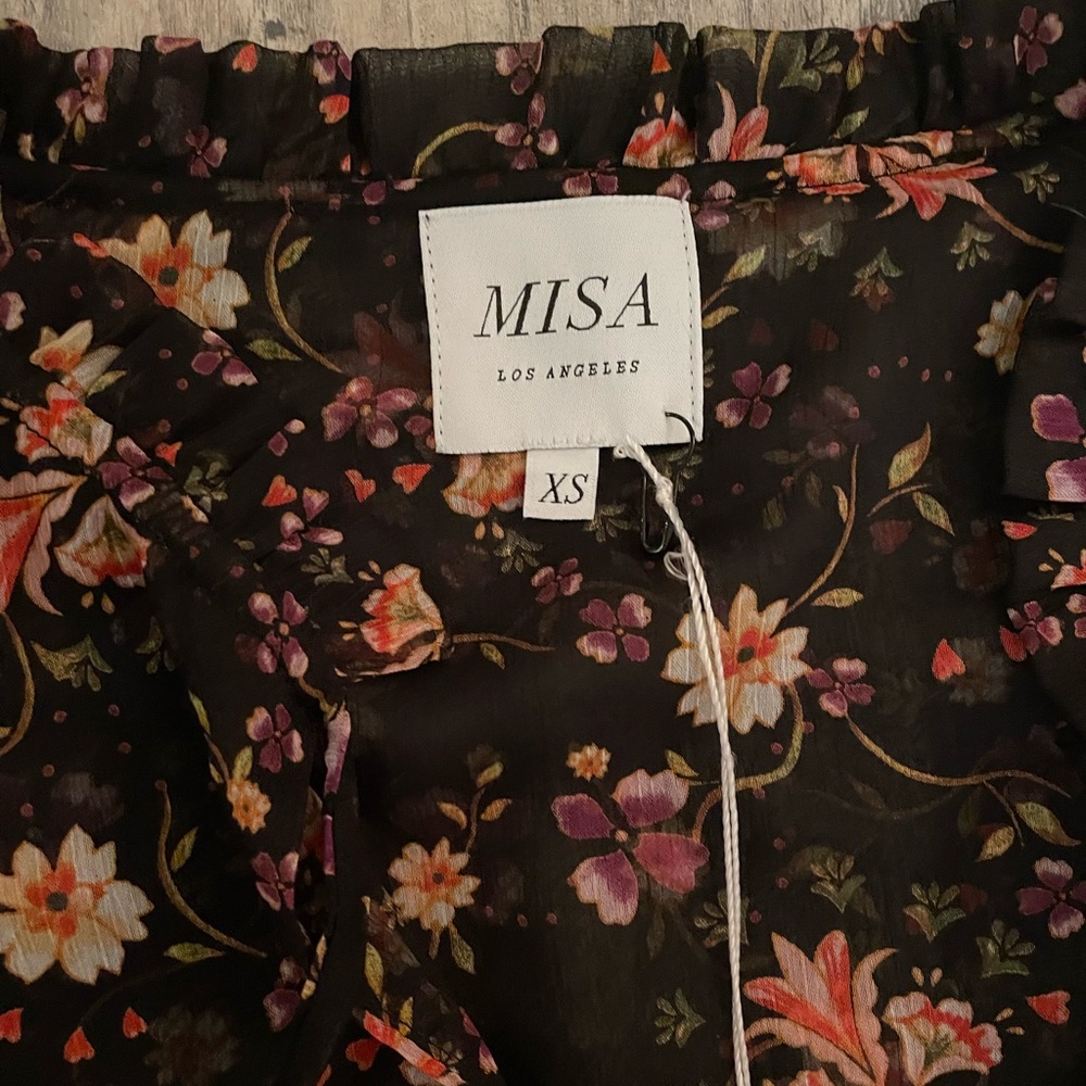 NWT Misa Los Angeles Becca floral print mini dress - Picture 7 of 10